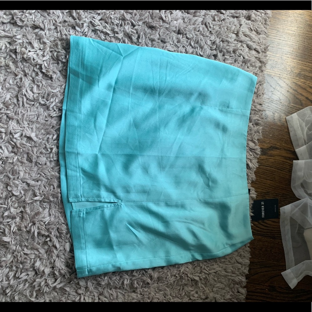 Forever 21 Satin Slit Skirt